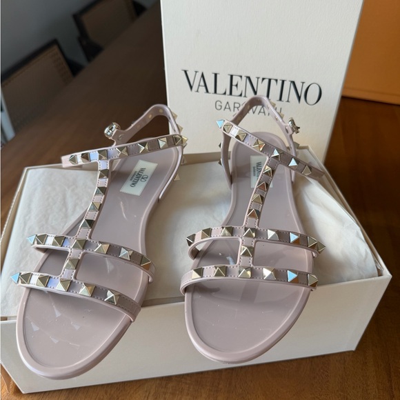 Valentino Shoes - Valentino Blush Studded Sandal